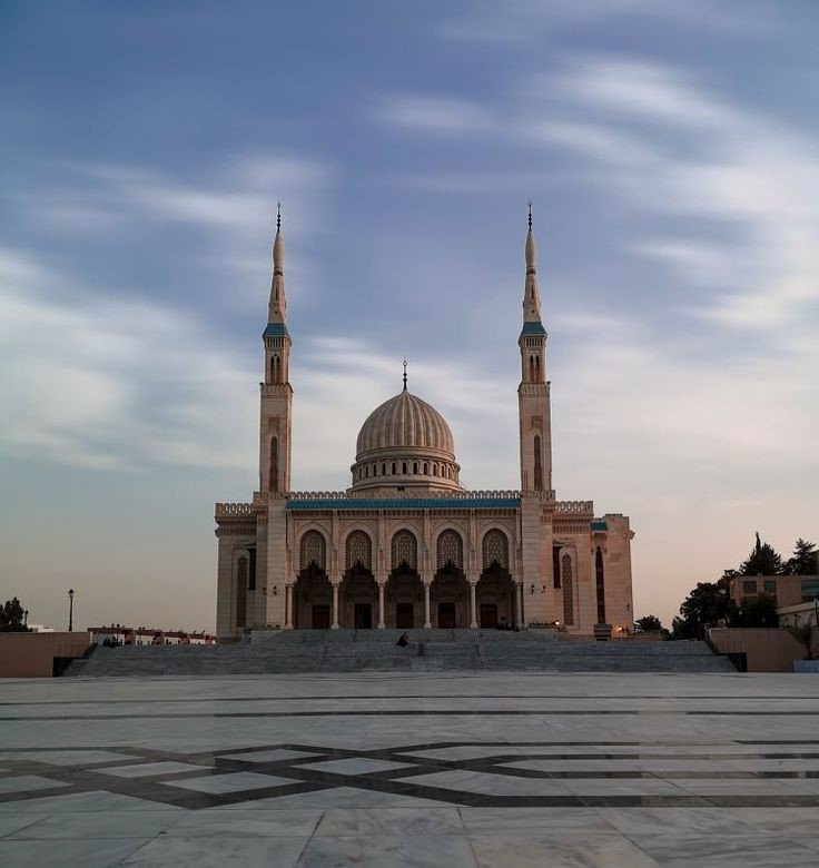 Emir Abdelkader Mosque in Constantine with its two tall minarets and central dome